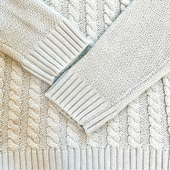 Croft & Barrow Light Blue Cable Knit Turtleneck Sweater NWT Small - Picture 6 of 9